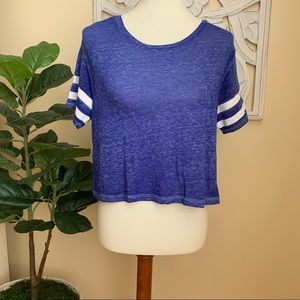American Eagle Blue Crop T-Shirt
